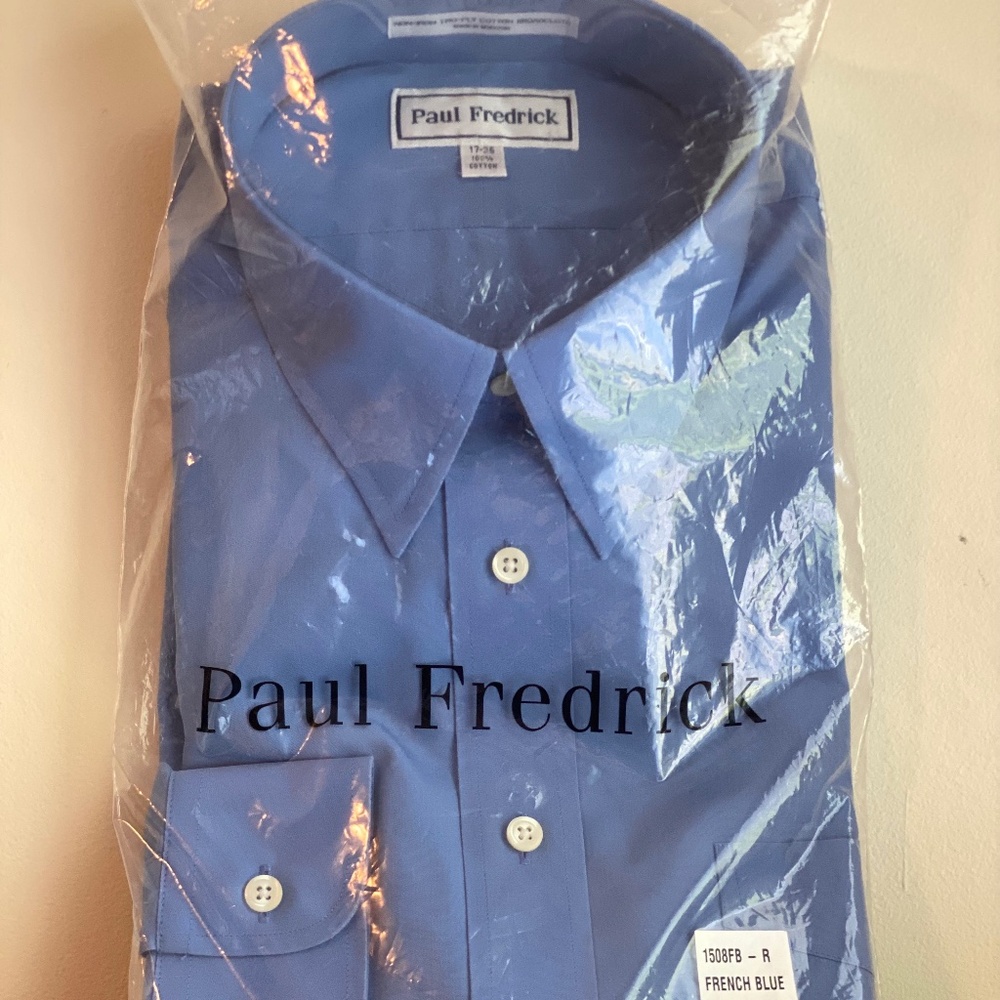 Paul Fredrick Dress Shirt - French Blue